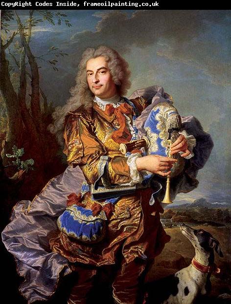 Hyacinthe Rigaud Gaspard de Gueidan playing the musette